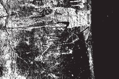 Grunge siyah ve beyaz kentsel vektör doku şablon. Karanlık dağınık toz sıkıntı arka plan kaplaması. Gürültü ve tahıl ile soyut noktalı, çizik, Vintage efekti oluşturmak kolay. Yaşlanma tasarım öğesi