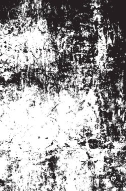 Grunge siyah ve beyaz kentsel vektör doku şablon. Karanlık dağınık toz sıkıntı arka plan kaplaması. Gürültü ve tahıl ile soyut noktalı, çizik, Vintage efekti oluşturmak kolay. Yaşlanma tasarım öğesi