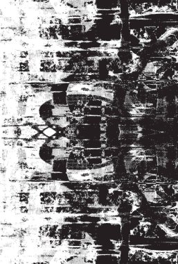 Grunge siyah ve beyaz kentsel vektör doku şablon. Karanlık dağınık toz sıkıntı arka plan kaplaması. Gürültü ve tahıl ile soyut noktalı, çizik, Vintage efekti oluşturmak kolay. Yaşlanma tasarım öğesi