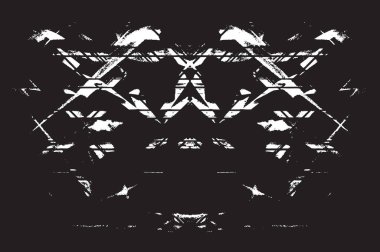 Grunge siyah ve beyaz kentsel vektör doku şablon. Karanlık dağınık toz sıkıntı arka plan kaplaması. Gürültü ve tahıl ile soyut noktalı, çizik, Vintage efekti oluşturmak kolay. Yaşlanma tasarım öğesi