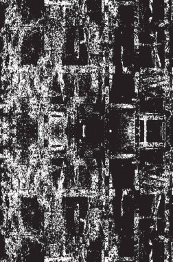 Grunge siyah ve beyaz kentsel vektör doku şablon. Karanlık dağınık toz sıkıntı arka plan kaplaması. Gürültü ve tahıl ile soyut noktalı, çizik, Vintage efekti oluşturmak kolay. Yaşlanma tasarım öğesi