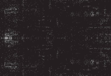 Grunge siyah ve beyaz kentsel vektör doku şablon. Karanlık dağınık toz sıkıntı arka plan kaplaması. Gürültü ve tahıl ile soyut noktalı, çizik, Vintage efekti oluşturmak kolay. Yaşlanma tasarım öğesi