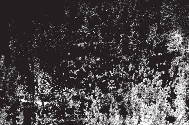 Grunge siyah ve beyaz kentsel vektör doku şablon. Karanlık dağınık toz sıkıntı arka plan kaplaması. Gürültü ve tahıl ile soyut noktalı, çizik, Vintage efekti oluşturmak kolay. Yaşlanma tasarım öğesi