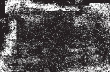 Grunge siyah ve beyaz kentsel vektör doku şablon. Karanlık dağınık toz sıkıntı arka plan kaplaması. Gürültü ve tahıl ile soyut noktalı, çizik, Vintage efekti oluşturmak kolay. Yaşlanma tasarım öğesi
