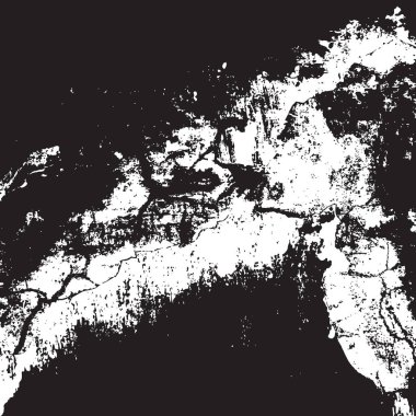 Grunge siyah ve beyaz kentsel vektör doku şablon. Karanlık dağınık toz sıkıntı arka plan kaplaması. Gürültü ve tahıl ile soyut noktalı, çizik, Vintage efekti oluşturmak kolay. Yaşlanma tasarım öğesi