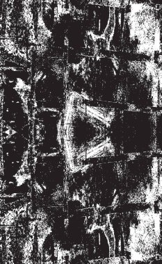 Grunge siyah ve beyaz kentsel vektör doku şablon. Karanlık dağınık toz sıkıntı arka plan kaplaması. Gürültü ve tahıl ile soyut noktalı, çizik, Vintage efekti oluşturmak kolay. Yaşlanma tasarım öğesi