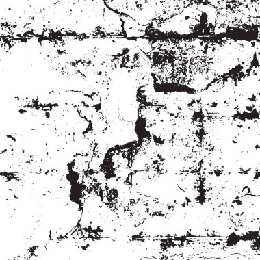 Grunge siyah ve beyaz kentsel vektör doku şablon. Karanlık dağınık toz sıkıntı arka plan kaplaması. Gürültü ve tahıl ile soyut noktalı, çizik, Vintage efekti oluşturmak kolay. Yaşlanma tasarım öğesi