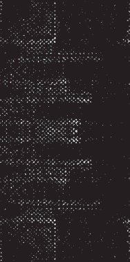 Grunge siyah ve beyaz kentsel vektör doku şablon. Karanlık dağınık toz sıkıntı arka plan kaplaması. Gürültü ve tahıl ile soyut noktalı, çizik, Vintage efekti oluşturmak kolay. Yaşlanma tasarım öğesi