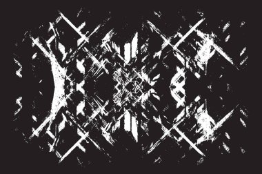 Grunge siyah ve beyaz kentsel vektör doku şablon. Karanlık dağınık toz sıkıntı arka plan kaplaması. Gürültü ve tahıl ile soyut noktalı, çizik, Vintage efekti oluşturmak kolay. Yaşlanma tasarım öğesi