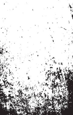 Grunge siyah ve beyaz kentsel vektör doku şablon. Karanlık dağınık toz sıkıntı arka plan kaplaması. Gürültü ve tahıl ile soyut noktalı, çizik, Vintage efekti oluşturmak kolay. Yaşlanma tasarım öğesi