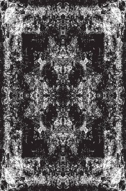 Grunge siyah ve beyaz kentsel vektör doku şablon. Karanlık dağınık toz sıkıntı arka plan kaplaması. Gürültü ve tahıl ile soyut noktalı, çizik, Vintage efekti oluşturmak kolay. Yaşlanma tasarım öğesi