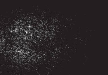 Grunge siyah ve beyaz kentsel vektör doku şablon. Karanlık dağınık toz sıkıntı arka plan kaplaması. Gürültü ve tahıl ile soyut noktalı, çizik, Vintage efekti oluşturmak kolay. Yaşlanma tasarım öğesi