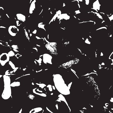 Grunge siyah ve beyaz kentsel vektör doku şablon. Karanlık dağınık toz sıkıntı arka plan kaplaması. Gürültü ve tahıl ile soyut noktalı, çizik, Vintage efekti oluşturmak kolay. Yaşlanma tasarım öğesi