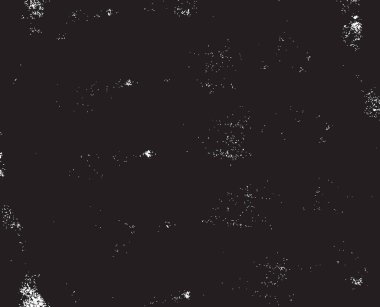 Grunge siyah ve beyaz kentsel vektör doku şablon. Karanlık dağınık toz sıkıntı arka plan kaplaması. Gürültü ve tahıl ile soyut noktalı, çizik, Vintage efekti oluşturmak kolay. Yaşlanma tasarım öğesi