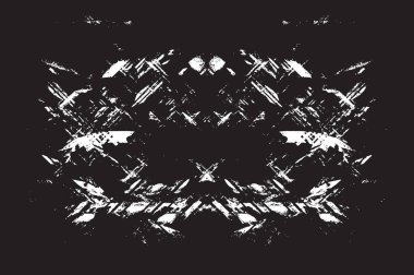 Grunge siyah ve beyaz kentsel vektör doku şablon. Karanlık dağınık toz sıkıntı arka plan kaplaması. Gürültü ve tahıl ile soyut noktalı, çizik, Vintage efekti oluşturmak kolay. Yaşlanma tasarım öğesi