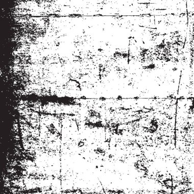 Grunge siyah ve beyaz kentsel vektör doku şablon. Karanlık dağınık toz sıkıntı arka plan kaplaması. Gürültü ve tahıl ile soyut noktalı, çizik, Vintage efekti oluşturmak kolay. Yaşlanma tasarım öğesi