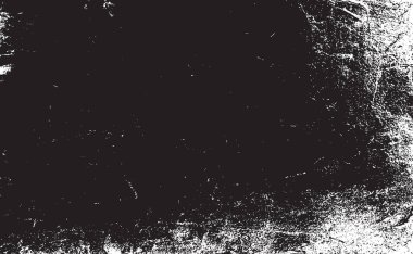 Grunge siyah ve beyaz kentsel vektör doku şablon. Karanlık dağınık toz sıkıntı arka plan kaplaması. Gürültü ve tahıl ile soyut noktalı, çizik, Vintage efekti oluşturmak kolay. Yaşlanma tasarım öğesi