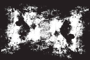 Grunge siyah ve beyaz kentsel vektör doku şablon. Karanlık dağınık toz sıkıntı arka plan kaplaması. Gürültü ve tahıl ile soyut noktalı, çizik, Vintage efekti oluşturmak kolay. Yaşlanma tasarım öğesi