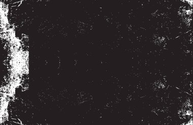 Grunge siyah ve beyaz kentsel vektör doku şablon. Karanlık dağınık toz sıkıntı arka plan kaplaması. Gürültü ve tahıl ile soyut noktalı, çizik, Vintage efekti oluşturmak kolay. Yaşlanma tasarım öğesi
