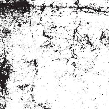 Grunge siyah ve beyaz kentsel vektör doku şablon. Karanlık dağınık toz sıkıntı arka plan kaplaması. Gürültü ve tahıl ile soyut noktalı, çizik, Vintage efekti oluşturmak kolay. Yaşlanma tasarım öğesi