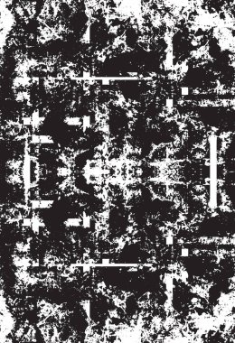 Grunge siyah ve beyaz kentsel vektör doku şablon. Karanlık dağınık toz sıkıntı arka plan kaplaması. Gürültü ve tahıl ile soyut noktalı, çizik, Vintage efekti oluşturmak kolay. Yaşlanma tasarım öğesi