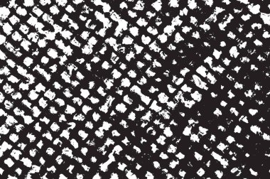 Grunge siyah ve beyaz kentsel vektör doku şablon. Karanlık dağınık toz sıkıntı arka plan kaplaması. Gürültü ve tahıl ile soyut noktalı, çizik, Vintage efekti oluşturmak kolay. Yaşlanma tasarım öğesi