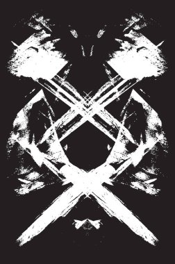 Grunge siyah ve beyaz kentsel vektör doku şablon. Karanlık dağınık toz sıkıntı arka plan kaplaması. Gürültü ve tahıl ile soyut noktalı, çizik, Vintage efekti oluşturmak kolay. Yaşlanma tasarım öğesi