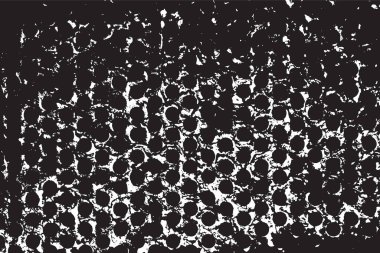 Grunge siyah ve beyaz kentsel vektör doku şablon. Karanlık dağınık toz sıkıntı arka plan kaplaması. Gürültü ve tahıl ile soyut noktalı, çizik, Vintage efekti oluşturmak kolay. Yaşlanma tasarım öğesi