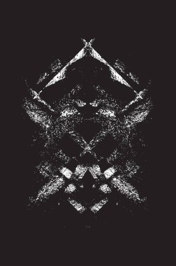 Grunge siyah ve beyaz kentsel vektör doku şablon. Karanlık dağınık toz sıkıntı arka plan kaplaması. Gürültü ve tahıl ile soyut noktalı, çizik, Vintage efekti oluşturmak kolay. Yaşlanma tasarım öğesi