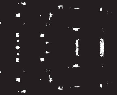 Grunge siyah ve beyaz kentsel vektör doku şablon. Karanlık dağınık toz sıkıntı arka plan kaplaması. Gürültü ve tahıl ile soyut noktalı, çizik, Vintage efekti oluşturmak kolay. Yaşlanma tasarım öğesi