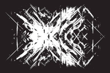 Grunge siyah ve beyaz kentsel vektör doku şablon. Karanlık dağınık toz sıkıntı arka plan kaplaması. Gürültü ve tahıl ile soyut noktalı, çizik, Vintage efekti oluşturmak kolay. Yaşlanma tasarım öğesi