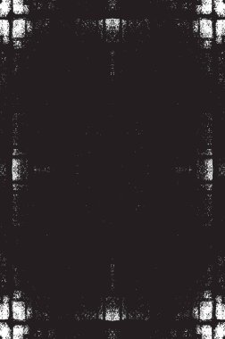 Grunge siyah ve beyaz kentsel vektör doku şablon. Karanlık dağınık toz sıkıntı arka plan kaplaması. Gürültü ve tahıl ile soyut noktalı, çizik, Vintage efekti oluşturmak kolay. Yaşlanma tasarım öğesi