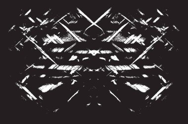 Grunge siyah ve beyaz kentsel vektör doku şablon. Karanlık dağınık toz sıkıntı arka plan kaplaması. Gürültü ve tahıl ile soyut noktalı, çizik, Vintage efekti oluşturmak kolay. Yaşlanma tasarım öğesi