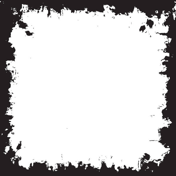 Grunge Black And White Urban Vector Texture Template. Dark Messy Dust Overlay Distress Background. Easy To Create Abstract Dotted, Scratched, Vintage Effect With Noise And Grain. Aging Design Element