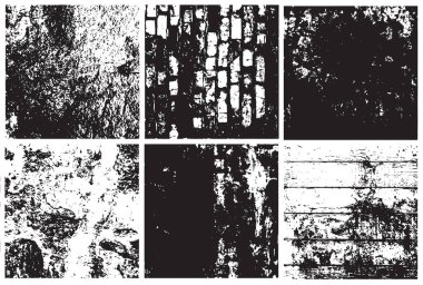 Grunge siyah ve beyaz kentsel vektör doku şablon. Karanlık dağınık toz sıkıntı arka plan kaplaması. Gürültü ve tahıl ile soyut noktalı, çizik, Vintage efekti oluşturmak kolay. Yaşlanma tasarım öğesi