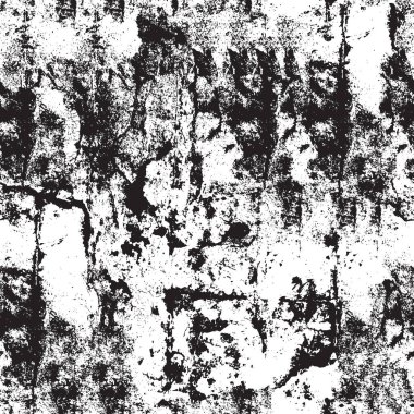 Grunge siyah ve beyaz kentsel vektör doku şablon. Karanlık dağınık toz sıkıntı arka plan kaplaması. Gürültü ve tahıl ile soyut noktalı, çizik, Vintage efekti oluşturmak kolay. Yaşlanma tasarım öğesi