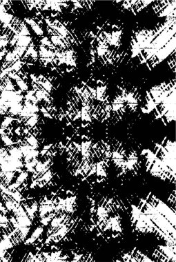 Grunge siyah ve beyaz kentsel vektör doku şablon. Karanlık dağınık toz sıkıntı arka plan kaplaması. Gürültü ve tahıl ile soyut noktalı, çizik, Vintage efekti oluşturmak kolay. Yaşlanma tasarım öğesi