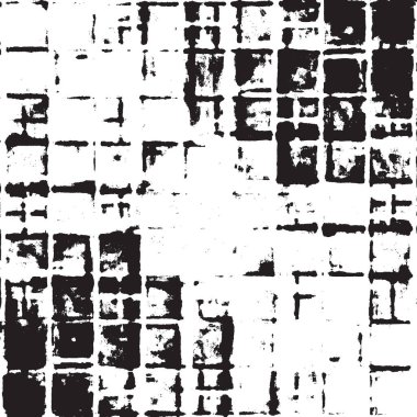 Grunge siyah ve beyaz kentsel vektör doku şablon. Karanlık dağınık toz sıkıntı arka plan kaplaması. Gürültü ve tahıl ile soyut noktalı, çizik, Vintage efekti oluşturmak kolay. Yaşlanma tasarım öğesi