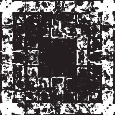 Grunge siyah ve beyaz kentsel vektör doku şablon. Karanlık dağınık toz sıkıntı arka plan kaplaması. Gürültü ve tahıl ile soyut noktalı, çizik, Vintage efekti oluşturmak kolay. Yaşlanma tasarım öğesi