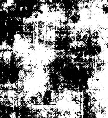 Grunge siyah ve beyaz kentsel vektör doku şablon. Karanlık dağınık toz sıkıntı arka plan kaplaması. Gürültü ve tahıl ile soyut noktalı, çizik, Vintage efekti oluşturmak kolay. Yaşlanma tasarım öğesi