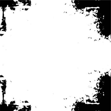 Grunge siyah ve beyaz kentsel vektör doku şablon. Karanlık dağınık toz sıkıntı arka plan kaplaması. Gürültü ve tahıl ile soyut noktalı, çizik, Vintage efekti oluşturmak kolay. Yaşlanma tasarım öğesi