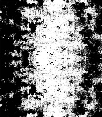 Grunge siyah ve beyaz kentsel vektör doku şablon. Karanlık dağınık toz sıkıntı arka plan kaplaması. Gürültü ve tahıl ile soyut noktalı, çizik, Vintage efekti oluşturmak kolay. Yaşlanma tasarım öğesi