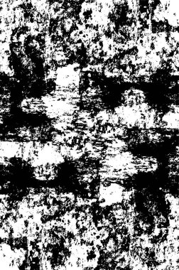 Grunge Siyah ve Beyaz Şehir Vektör Doku Şablonu. Noktalanmış, çizilmiş, Gürültü ve tahılla klasik efekt oluşturulması kolay. Karanlık Toz Örtüsü Tehlike Arkaplanı. Yaşlanma Tasarımı Elementi
