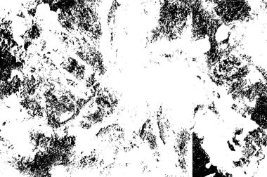 Grunge Siyah ve Beyaz Şehir Vektör Doku Şablonu. Noktalanmış, çizilmiş, Gürültü ve tahılla klasik efekt oluşturulması kolay. Karanlık Toz Örtüsü Tehlike Arkaplanı. Yaşlanma Tasarımı Elementi