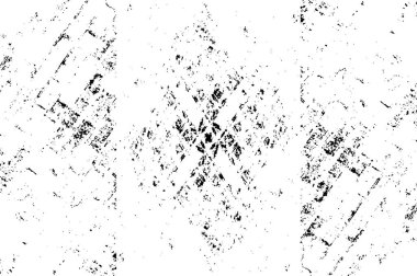 Grunge Siyah ve Beyaz Şehir Vektör Doku Şablonu. Noktalanmış, çizilmiş, Gürültü ve tahılla klasik efekt oluşturulması kolay. Karanlık Toz Örtüsü Tehlike Arkaplanı. Yaşlanma Tasarımı Elementi