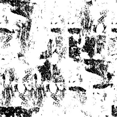 Grunge Siyah ve Beyaz Şehir Vektör Doku Şablonu. Noktalanmış, çizilmiş, Gürültü ve tahılla klasik efekt oluşturulması kolay. Karanlık Toz Örtüsü Tehlike Arkaplanı. Yaşlanma Tasarımı Elementi