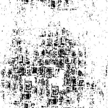 Grunge Siyah ve Beyaz Şehir Vektör Doku Şablonu. Noktalanmış, çizilmiş, Gürültü ve tahılla klasik efekt oluşturulması kolay. Karanlık Toz Örtüsü Tehlike Arkaplanı. Yaşlanma Tasarımı Elementi