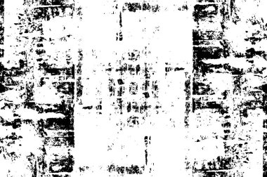 Grunge Siyah ve Beyaz Şehir Vektör Doku Şablonu. Noktalanmış, çizilmiş, Gürültü ve tahılla klasik efekt oluşturulması kolay. Karanlık Toz Örtüsü Tehlike Arkaplanı. Yaşlanma Tasarımı Elementi