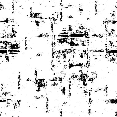 Grunge Siyah ve Beyaz Şehir Vektör Doku Şablonu. Noktalanmış, çizilmiş, Gürültü ve tahılla klasik efekt oluşturulması kolay. Karanlık Toz Örtüsü Tehlike Arkaplanı. Yaşlanma Tasarımı Elementi