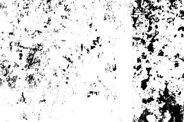 Grunge Siyah ve Beyaz Şehir Vektör Doku Şablonu. Noktalanmış, çizilmiş, Gürültü ve tahılla klasik efekt oluşturulması kolay. Karanlık Toz Örtüsü Tehlike Arkaplanı. Yaşlanma Tasarımı Elementi